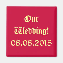 Our Wedding - Save the Date! Magnet
