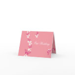 Our Wedding - White flowers and butterflies Greeting Cards