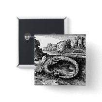 ouroboros serpent pin-backs
