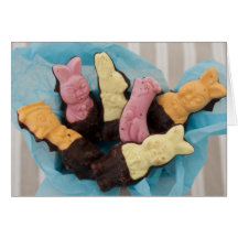 Oursons au chocolat carte de vœux