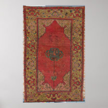 Oushak Rug Print