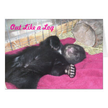 Out Like a Log - Note Card