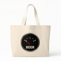 Out of Beer Fuel Gauge Canvas Bag