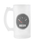 Out of Beer Fuel Gauge mugs