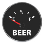 Out of Beer Fuel Gauge stickers