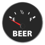 Out of Beer Fuel Gauge stickers