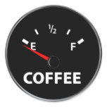 Out of Coffee Fuel Gauge stickers