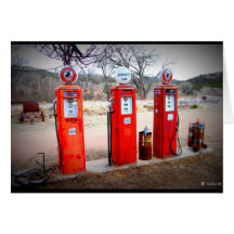Out of Gas Greeting Card