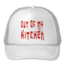 Out of My Kitchen Saying Mesh Hat