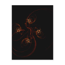 Out of the Dark Abstract Art Postcard