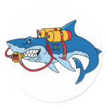 Out Of Water Shark stickers