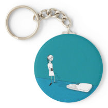 out on the wire key chain