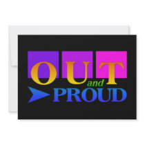 OUT & PROUD invitation, customize