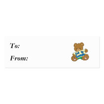 Out to Lunch Teddy Bear Business Card Templates
