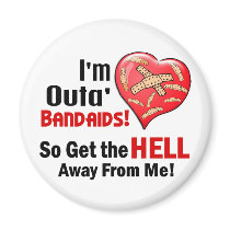 Outa' BandAids Fridge Magnets
