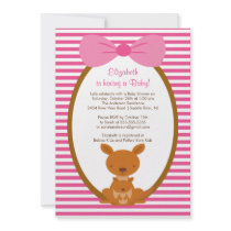 Outback kangaroo Baby Girl Shower Invitation