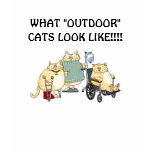 "OUTDOOR" CATS CAT KITTEN t-shirts