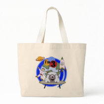 Outer Space 3rd Birthday Tshirts and Gifts Canvas Bag
