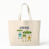 Outer Space Aliens Tote Bag