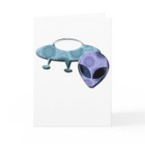 Outer Space Design Greeting Card
