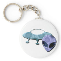 Outer Space Design Keychain