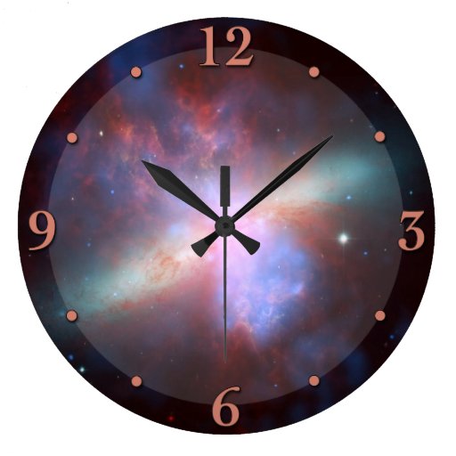 Outer Space Nebula Astronomy Clock Zazzle