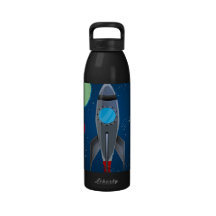 Outer Space Rocket Ship Drinking Bottles