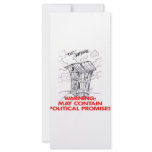 Outhouse May Contain Political Promises rack cards
