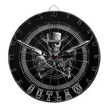 Outlaw Skeleton Dartboards