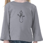 Outline Art Drawing - Snowman coloring shirt