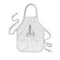 outline art - sailboat colour in aprons