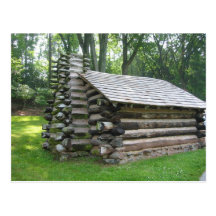 Outside Old Cabin Postcard
