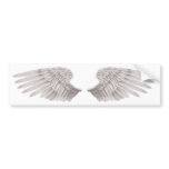 outstretched beautiful white wings bumper stickers