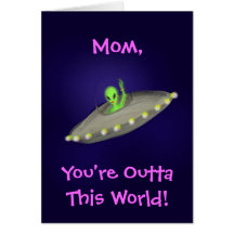 OuttaThis World Mum, Grandma, Aunt, Sis card