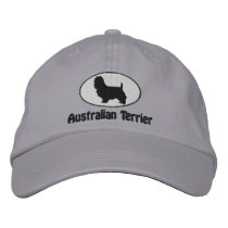 Oval Australian Terrier Embroidered Hat