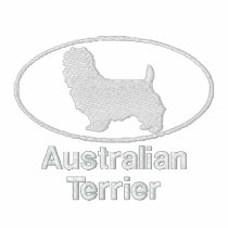 Oval Australian Terrier Embroidered Shirt (LS)