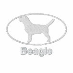 Oval Beagle Embroidered Shirt (Dark)