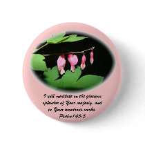 OVAL BLEEDING HEART PINBACK BUTTONS