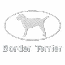 Oval Border Terrier Embroidered Shirt (Long Slv)