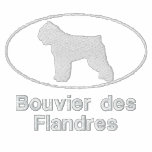 Oval Bouvier des Flandres Embroidered Shirt (Tee) embroidered shirts
