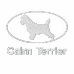 Oval Cairn Terrier Embroidered Shirt (Polo Shirt) embroidered shirts