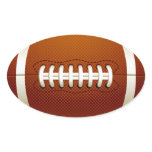 Oval Football Sticker