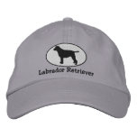 Oval Labrador Retriever Embroidered Hat embroidered hats