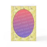 Oval mat template cards