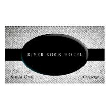 Oval Obsidian on Textured Looking Background Business Card