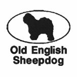 Oval Old English Sheepdog Embroidered Shirt embroidered shirts