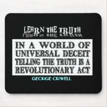 OVAL ORWELL UNIVERSAL DECEIT MOUSEPAD