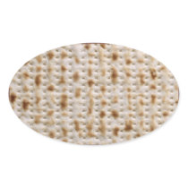 Oval Passover Matzoh Stickers