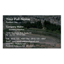 Oval piazza, ancient Decapolis city Jarash, Jordan Business Cards