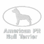 Oval Pit Bull Embroidered Shirt (Long Sleeve)